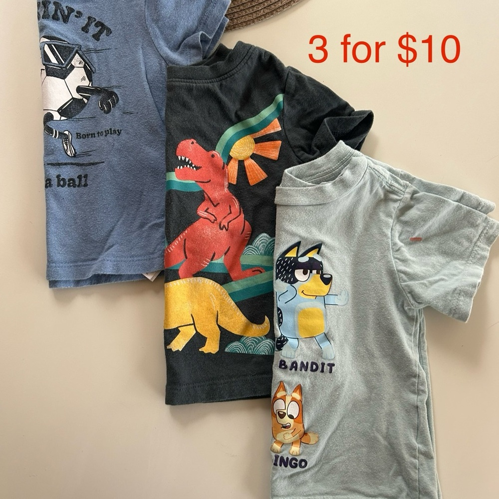 Kids Graphic T-Shirts - Set of 3